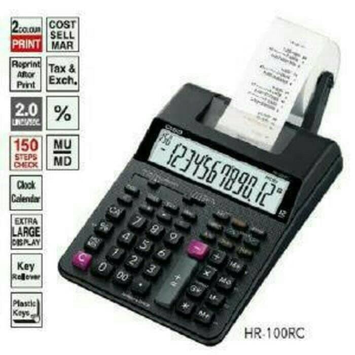 ORIGINAL MURAH - PAKET CASIO HR-100TM + KERTAS + TINTA + BATERAI ~