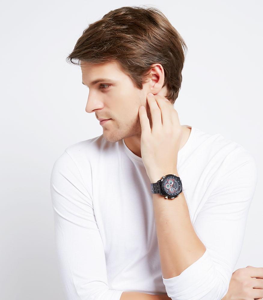 Alive - Jam Tangan Pria - Egor Black - Gal512B5