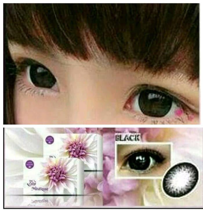 SALE - Softlens MISTIQUE BLACK dan GREY 16mm