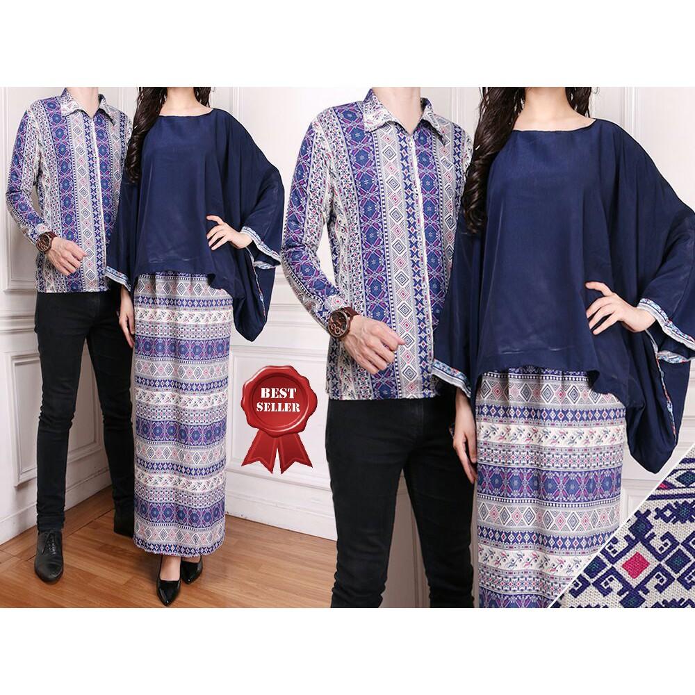 dandelia / CP NAJWA NAVY (LQ) / couple cewok cowok / baju pasangan / baju pesta / couple pesta / couple muslim / fashion muslim / muslim wanita / dress wanita / maxi wanita / muslim pria / atasam pria / kemeja pria