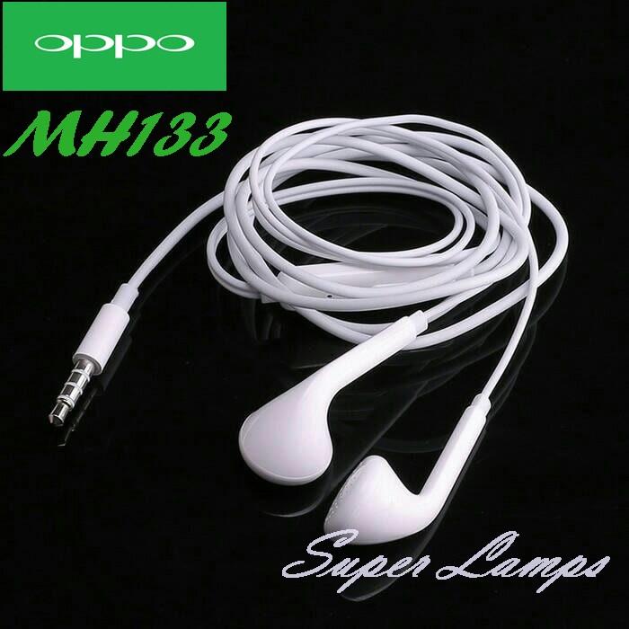 OPPO Headset Original Type MH133 Compitable Semua Merk HP Jack 3.5mm - Putih