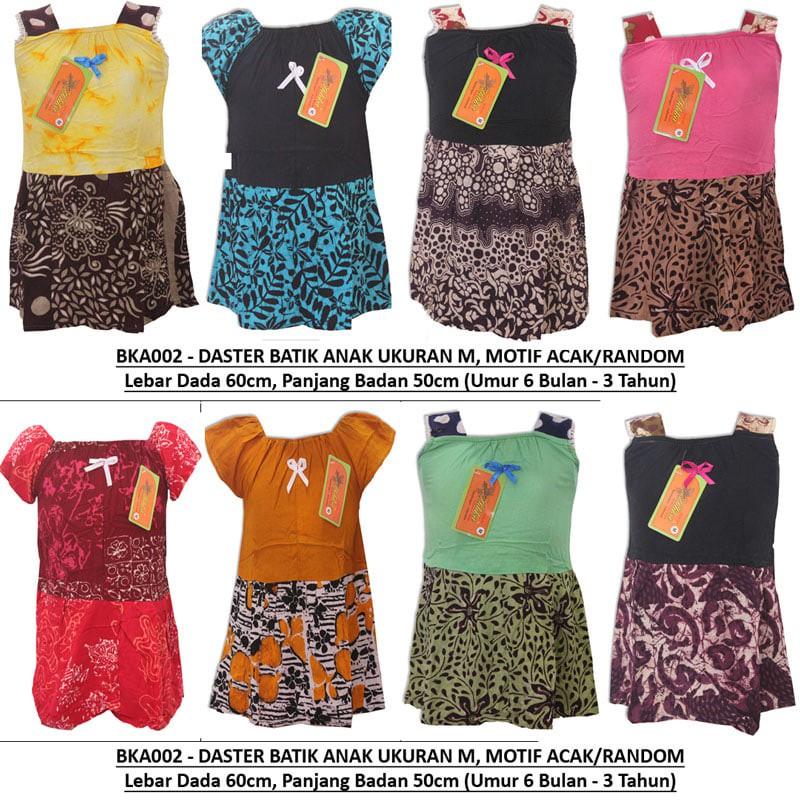 DASTER ANAK BATIK/ BAJU TIDUR ANAK UKURAN M - 6 BULAN-2 TAHUN (BKA002)