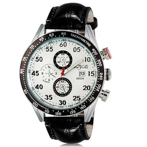 Ormano Jam Tangan Pria Franco Maskulin Watch Strap Leather - Putih