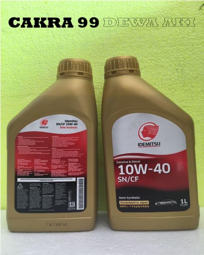 DISKON BESAR OLI MOBIL IDEMITSU SN CF 10W40 SEMI SYNTHETIC 1 L Diskon