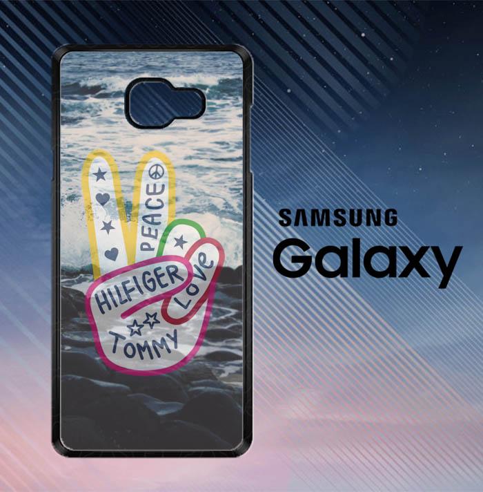 Tommy Hilfiger Peace Tumblr H0045 Casing Custom Hardcase Samsung Galaxy A8 Plus 2018 Case Cover