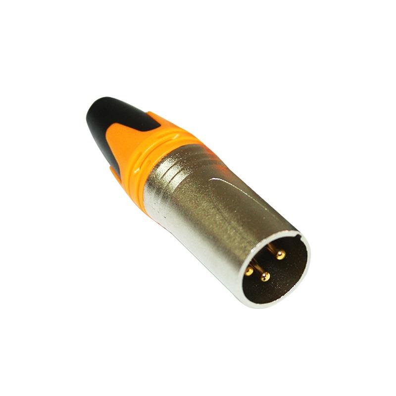 EELIC AUC-A158G ORANGE AUDIO CONNECTOR MALE CONNECTOR XLR 3 PIN
