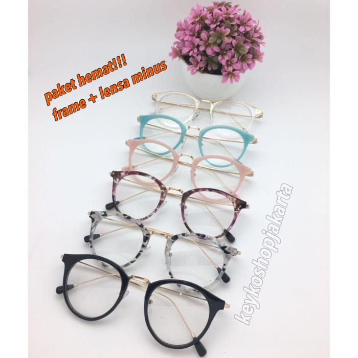FREE LENS MINUS - frame kacamata baca wanita linda farrow 2187