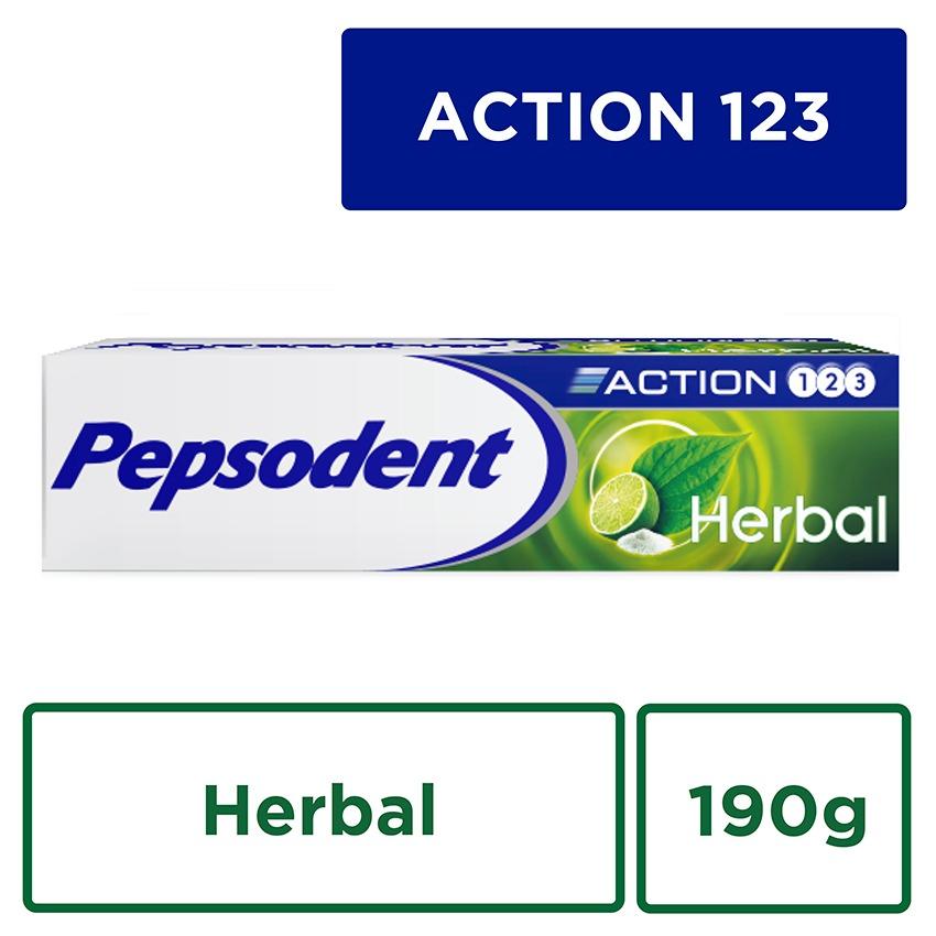 Pepsodent Action 123 Pasta Gigi Herbal 190G