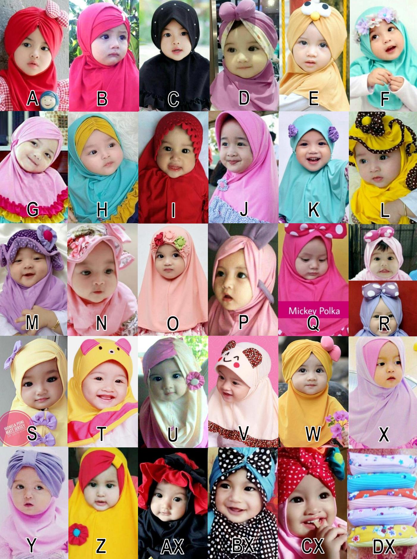 3 PCS - HIJAB / JILBAB ANAK BAYI MURAH