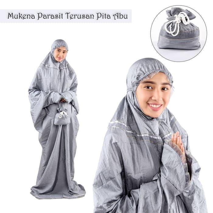 Mukena Parasut Dewasa Terusan Pita P001-100%LEMBUT DAN ADEM!!!