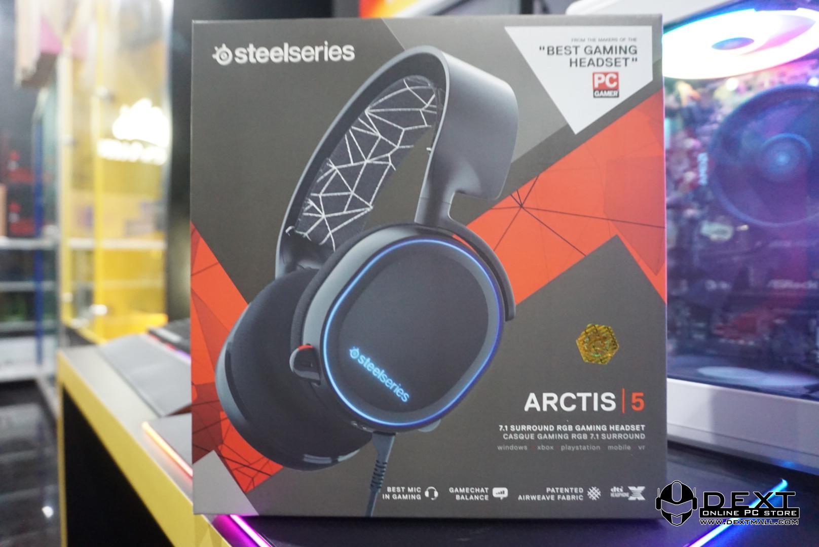 Steelseries Arctis 5 with 7.1 DTS Headphone - Hitam