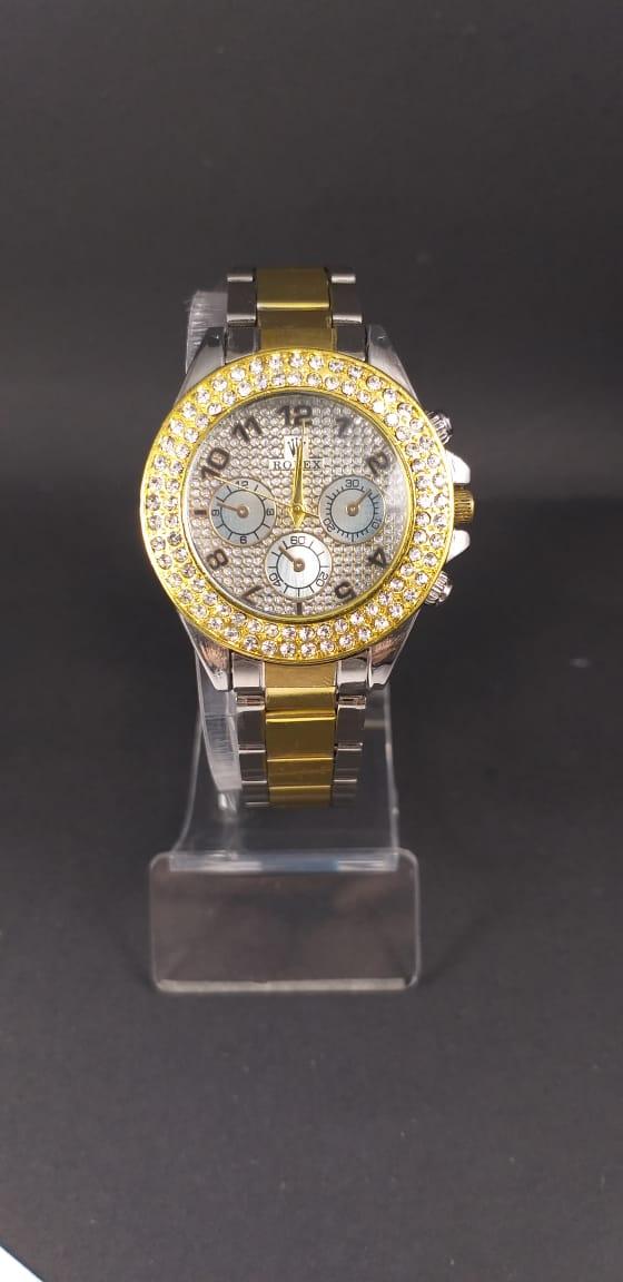 Jam Tangan Wanita Rolex Corak Crystal