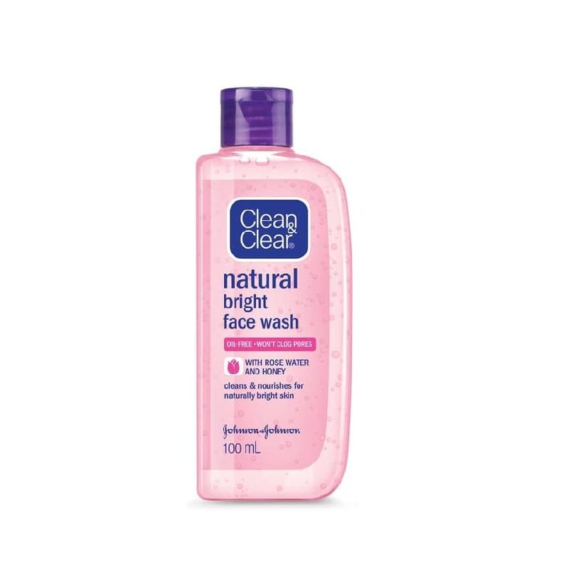 CLEAN CLEAR Natural Bright Face Wash with Rose and Honey 100 ml