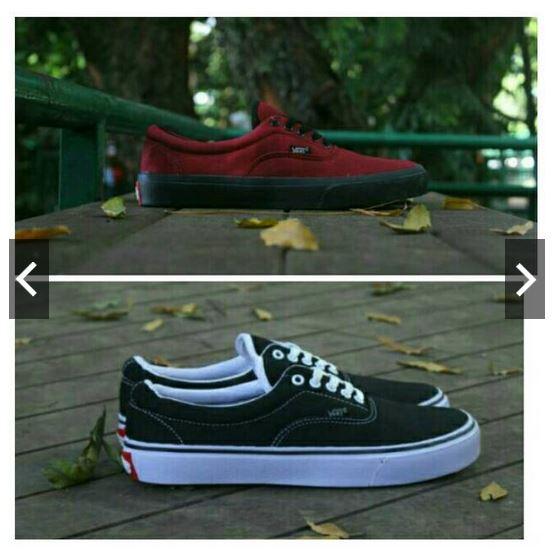 SEPATU VANS AUTHENTIC FULL BLACK HITAM WHITE PUTIH MAROON OLDSKOOL ERA SK8 PREMIUM BNIB ICC IFC DT