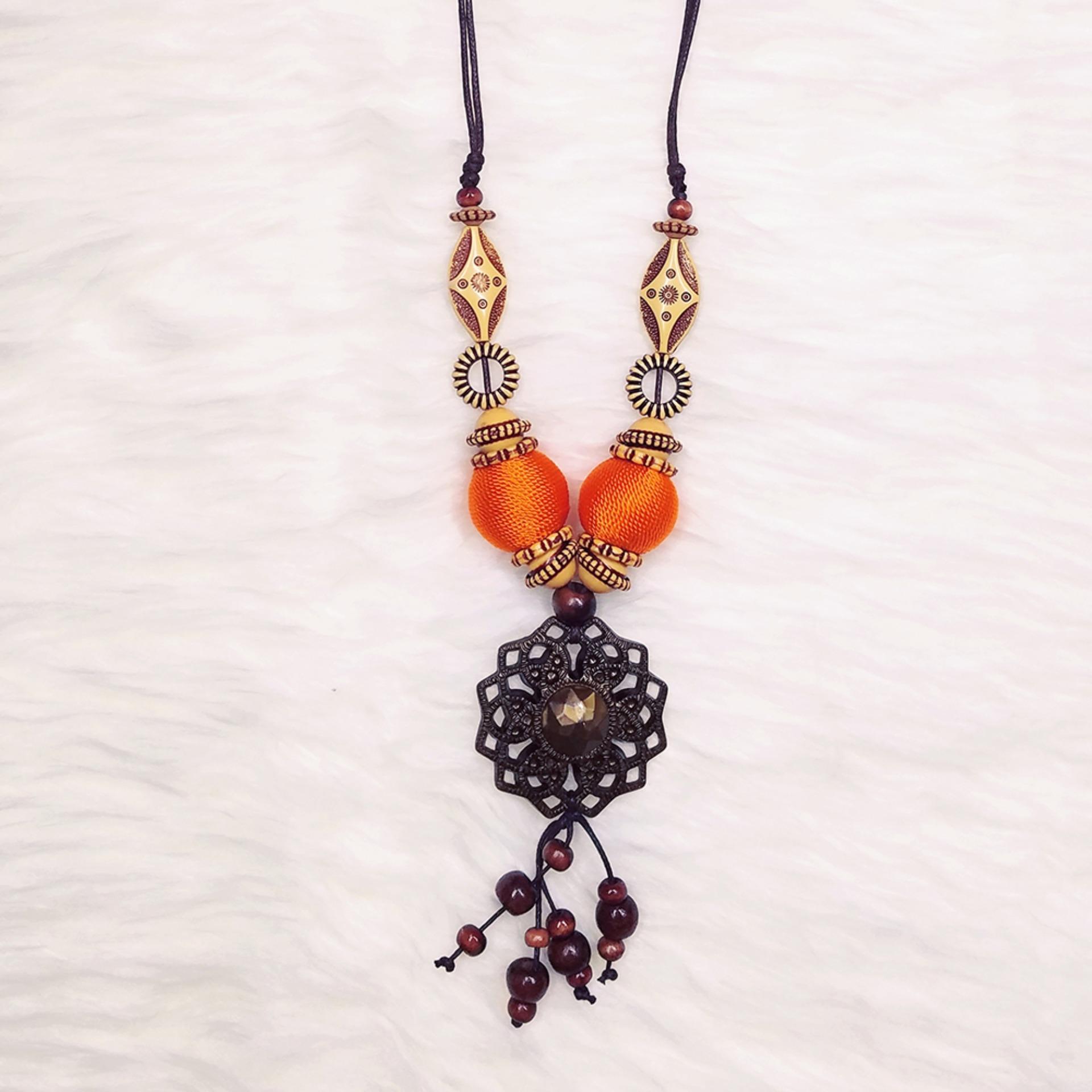 Kalung Fashion / Kalung Etnik / Kalung Handmade / Kalung Wanita / Aksesoris Wanita / Kalung Hijab / Kalung Modern KEF15