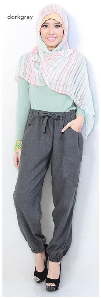 CELANA YOSHI PANTS TERMURAH / CELANA YOSHI / JOGGER PANTS / CELANA JOGER / CELANA SANTAI - YOSHI DARK GREY