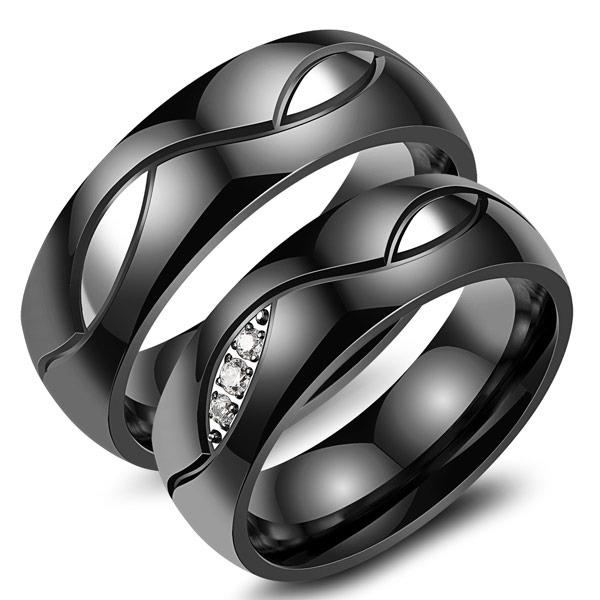 Titanium Cincin Couple - Cincin Tunangan - Cincin Nikah CC085