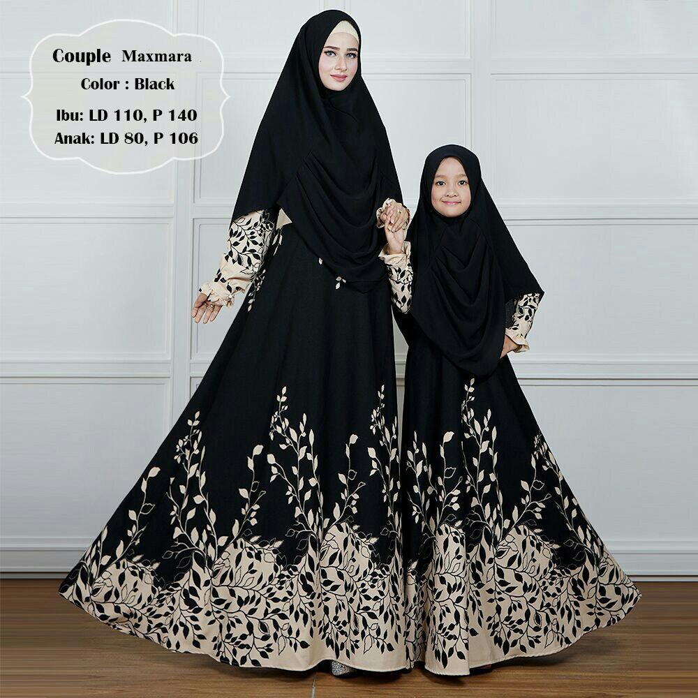 Humaira99 Gamis Syari Muslim Couple Ibu dan Anak Dress Hijab Atasan Wanita Maxmara Marsya