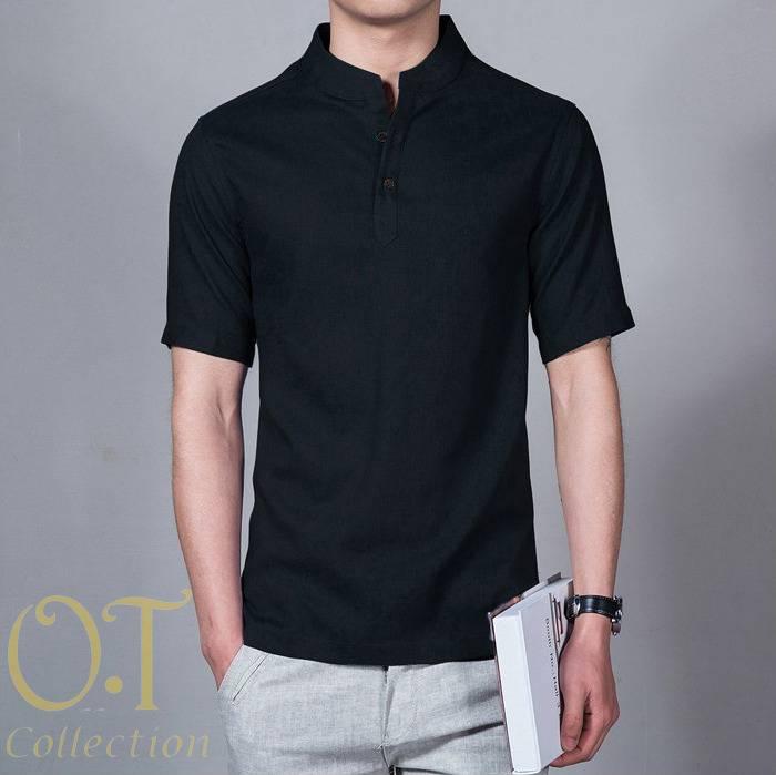 SunGold Fashion Baju Koko Germaine Lengan Pendek Katun Twill L Baju Koko Pria Cowok Laki-laki Baju Hem Kemeja Pria Sweater Pria Lelaki Formal Hem Casual Murah Atasan Terbaru Kekinian Distro Jakarta Bandung