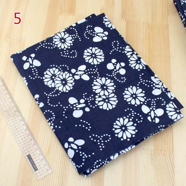 Gaya Kain Sablon Warna Katun Biru Motif Polos Batik