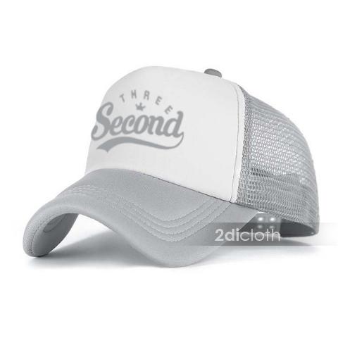 Topi Distro 3second - Topi Trucker Jaring 3second Circle Text Netral Premium