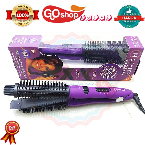 INSTYLER IONIC STYLER PRO 2 In 1 ALAT CATOK RAMBUT CATOKAN ROTATING HAIR IRON PELURUS KERITING /VAGANZA
