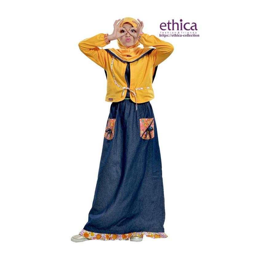 Ethica Moslem Fashion Dress Anak OSK 55 (Kuning)