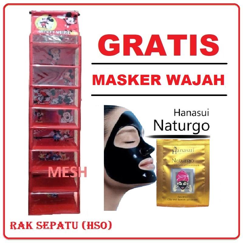Rak Sepatu Gantung Karakter 9 Tingkat Karakter (GRATIS PROMO) Dompet/ Pouch Kosmetik/ Masker Wajah