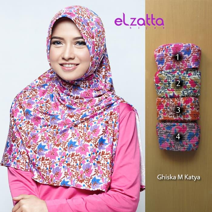 Promo ELZATTA Hijab Kerudung Jilbab Instan Bergo Ghiska M Katya Asli -Terbaru