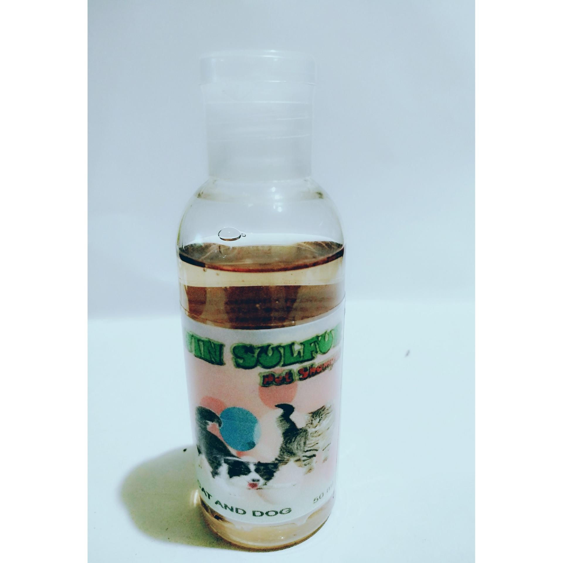 SHAMPO KUCING SAMPO ANJING HERBAL WIN SULFUR - 50 ML
