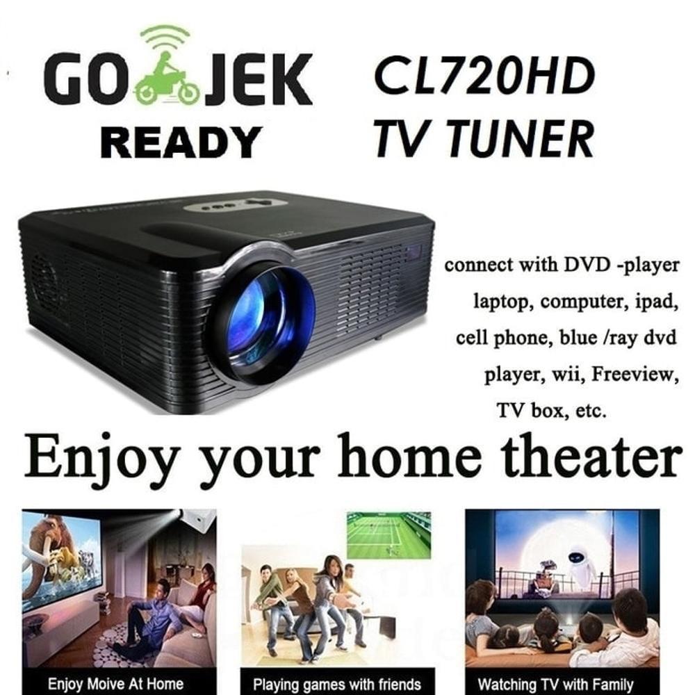 Cheerlux CL720 HD Proyektor Projector Portable LED 3000 Lumens