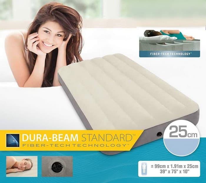 Kasur Angin HIGH QUALITY - INTEX DURA BEAM TWIN + POMPA LISTRIK ||| kasur busa lipat bayi angin lantai springbed inoac mobil busa murah kelambu karakter tempat tidur bayi anak tingkat single dewasa kayu susun