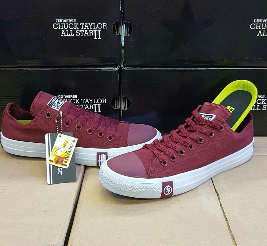 GA sepatu converse undefeated low pendek ox / kets sneakers dan kasual pria / sepatu kasual kanvas / sepatu sneaker pria / sepatu pria / sepatu sneaker murah hitam navy biru maroon free kaos polos