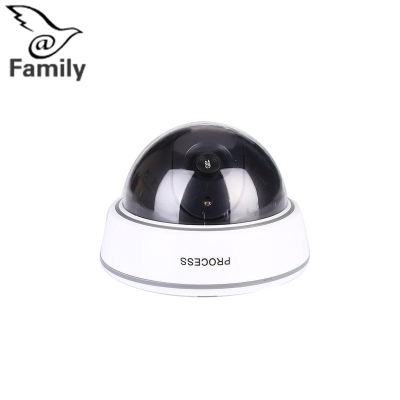 Keluarga Besar:: Profesional Pemotretan Kamera Simulasi Pemantauan Virtual LED Light Lampu Kamera Keamanan ABS Hitam/Putih-Internasional