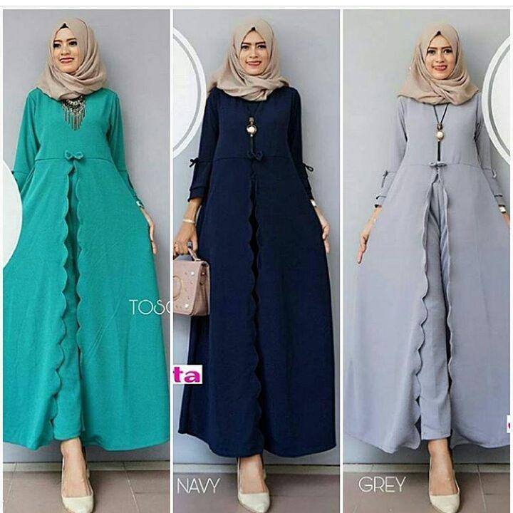 Baju Original Maurin Set Dress Balotely Gamis Panjang Maxy Wanita Muslim Fashion Modern Pakaian Cewek Muslimah Hijab Murah