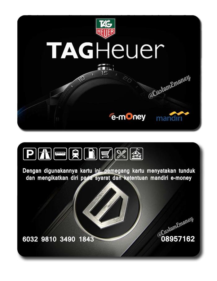 kartu emoney mandiri etoll e-money e-toll jam tangan tag heuer