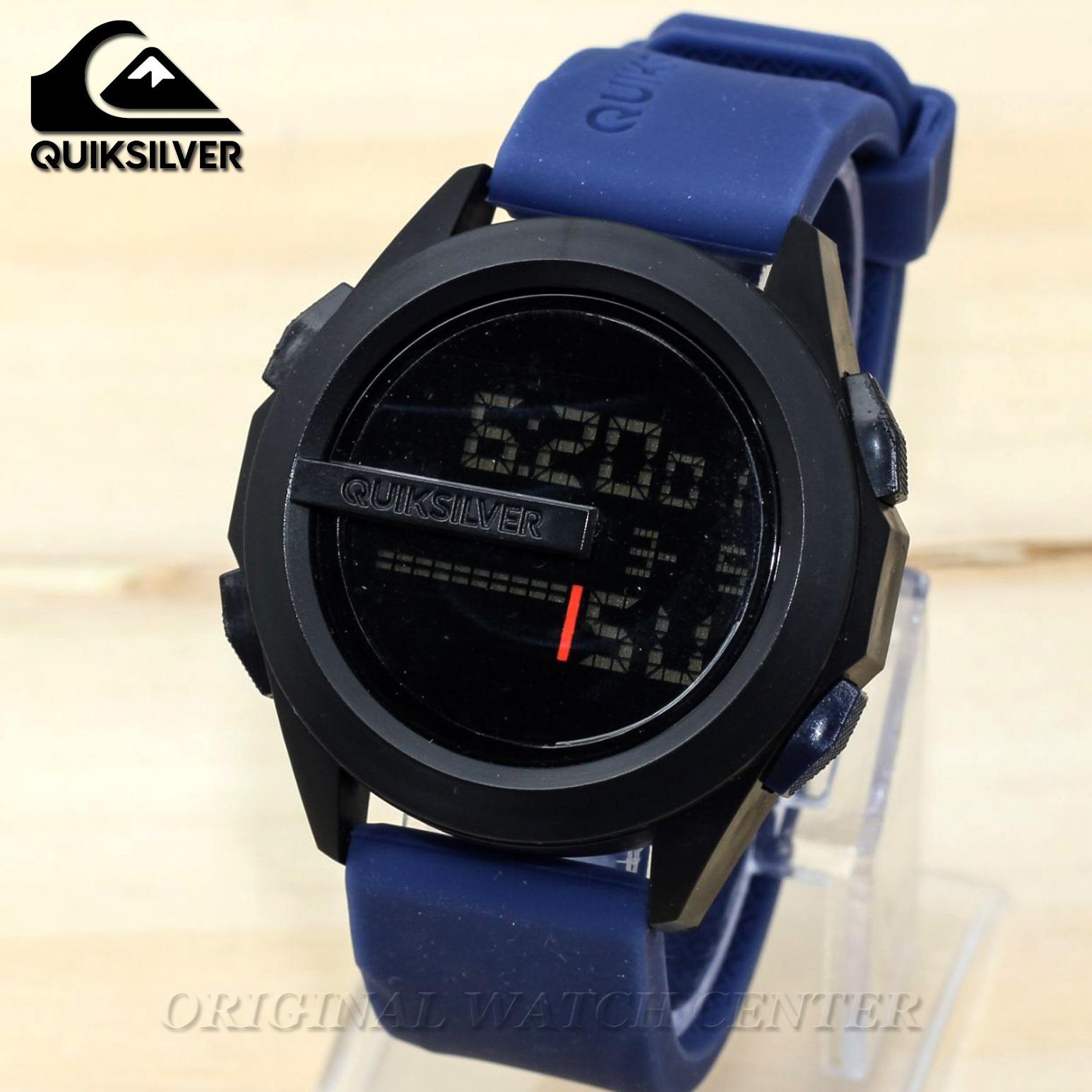 Jam Tangan Sport Pria / Cowok - Quik_Silver Drone - Strap / Tali Karet - Multi Fitur