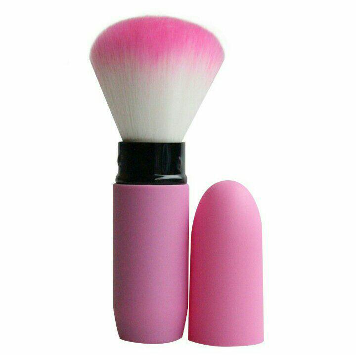 Kuas Make Up / Makeup Brush Portable Blush On - Pink