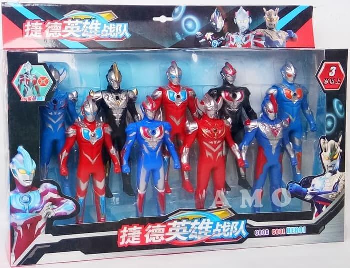 FIGURE SET ULTRAMEN 9 PCS - MAINAN ULTRAMAN GINGA