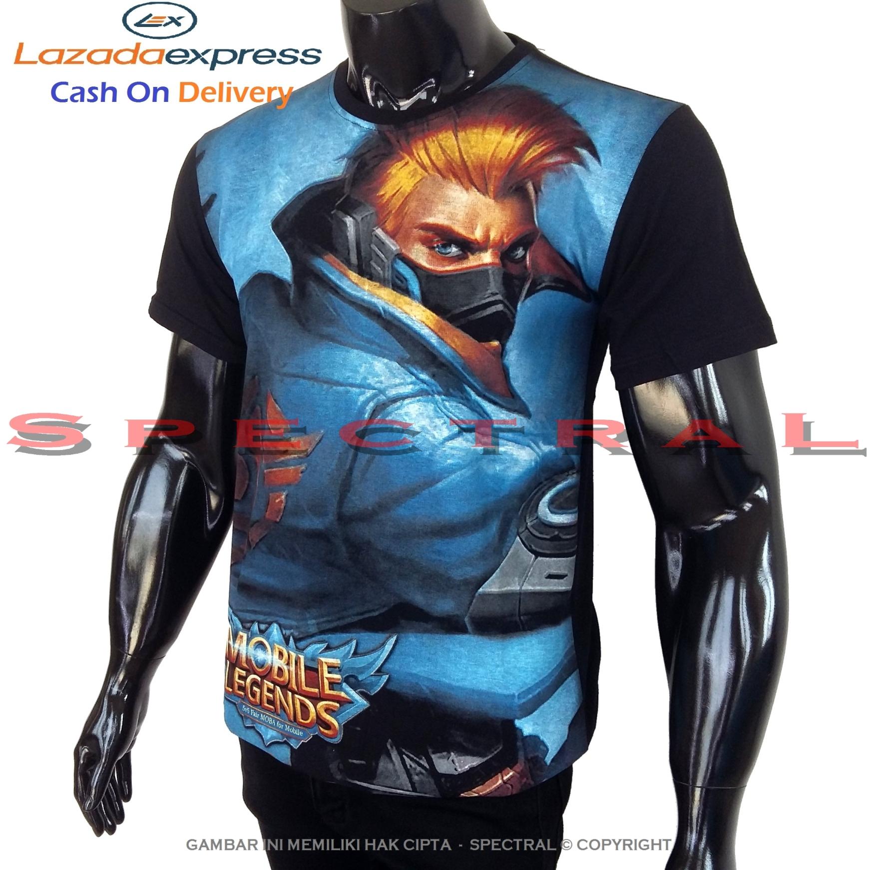 Spectral – HAYABUSA MOBILE LEGEND 100% Cotton Combed 30s Kaos Distro Fashion T-Shirt Atasan Terbaru Baju Pakaian Polos Pria Wanita Cewe Cowo Lengan Murah Bagus Keren Jaman Kekinian Jakarta Bandung Saber Gambar Animasi Kartun Superhero Mobilelegend Legends
