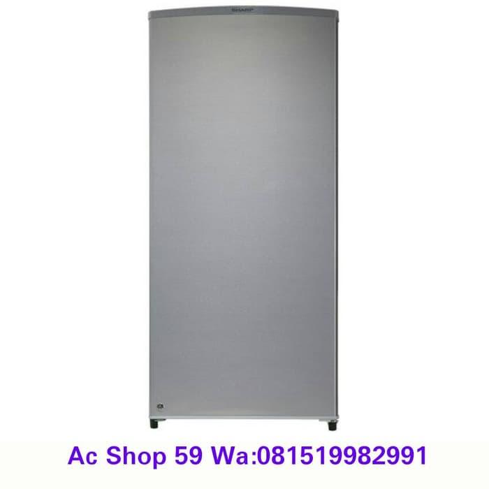 Promo FREEZER SHARP FJ-M 195 N/SS UNTUK MEMBUAT ES BATU 8 RAK LOW WATT Original