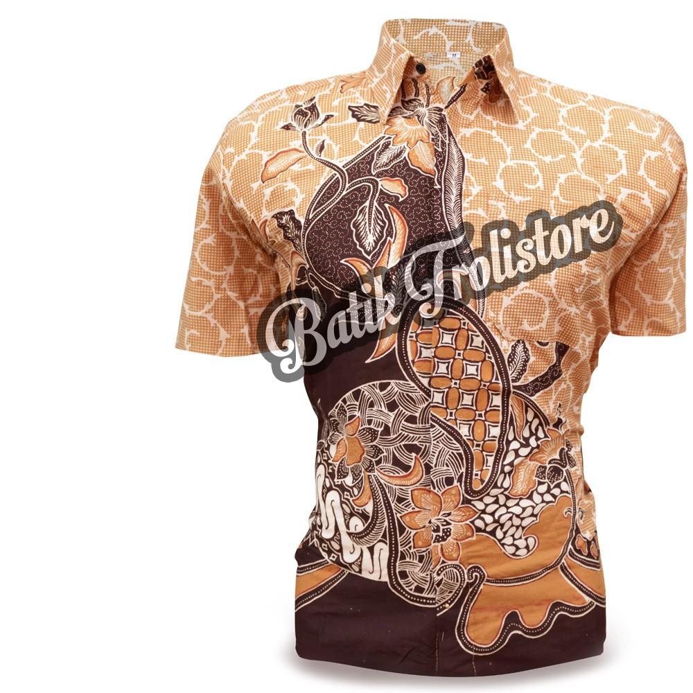 Duta - Kemeja Pria - KEMEJA BATIK HEM BAJU BATIK PRIA MOTIF KABUNG ABU DAN COKLAT SERAGAM BATIK MURAH / Batik Murah / Batik Pria / Batik Solo / Batik Pekalongan / Batik Indonesia / Kemeja Batik Pria / Batik modern / Atasan Pria / Fashion Pria / Batik