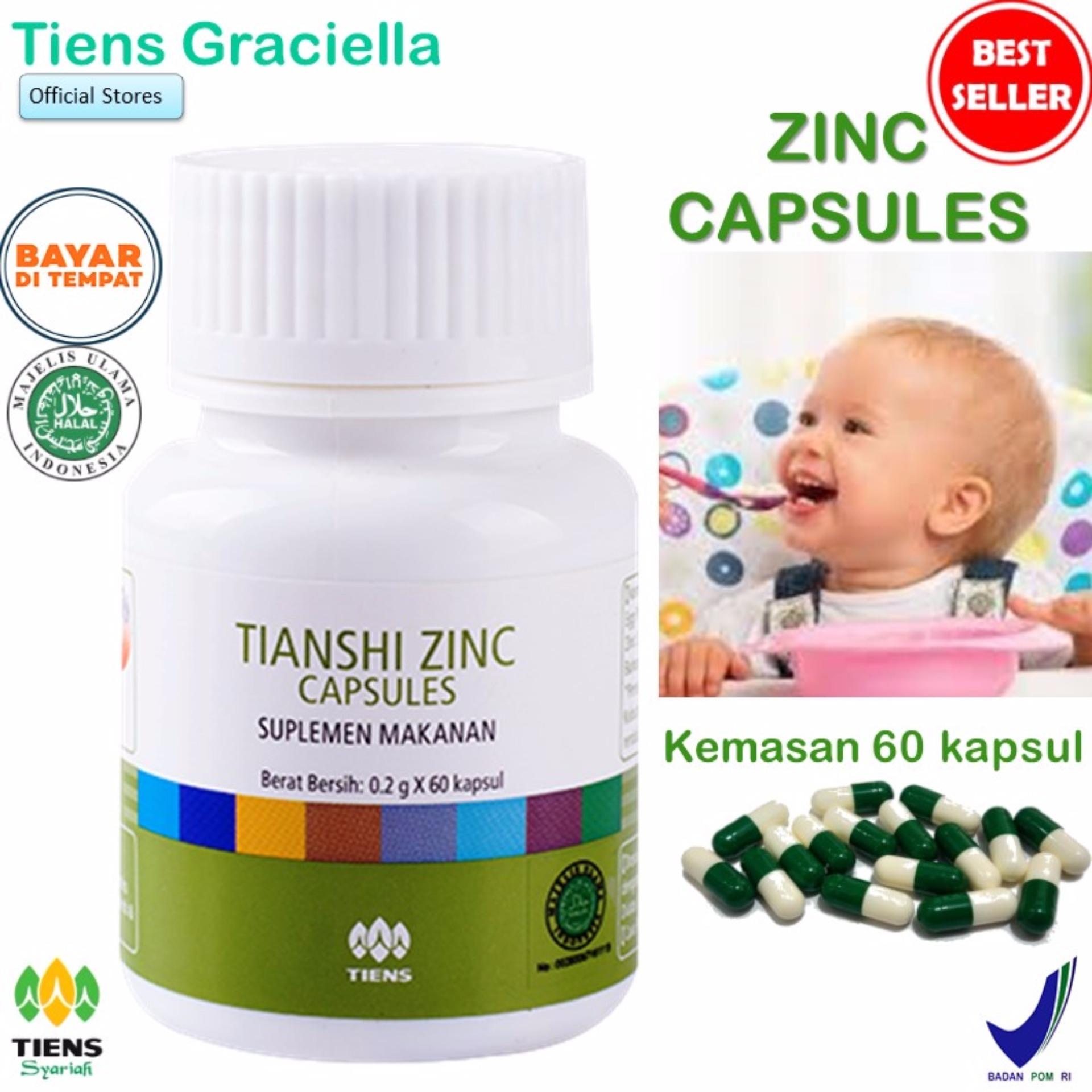 Tiens Zinc Penggemuk Badan Paket Promo Banting Harga 60 Kapsul + GRATIS Kartu Diskon Tiens Graciella
