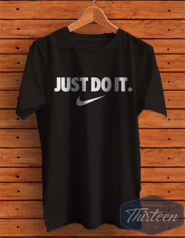 Kaos Original Baju Bola Nike Just Do It Kualitas Distro - Hitam