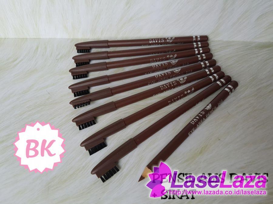 Pensil Alis Davis + Sikat Produk Cetakan dan Sisir Alis Terpopuler