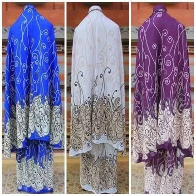 mukenah bali motif tato size standart (merah)