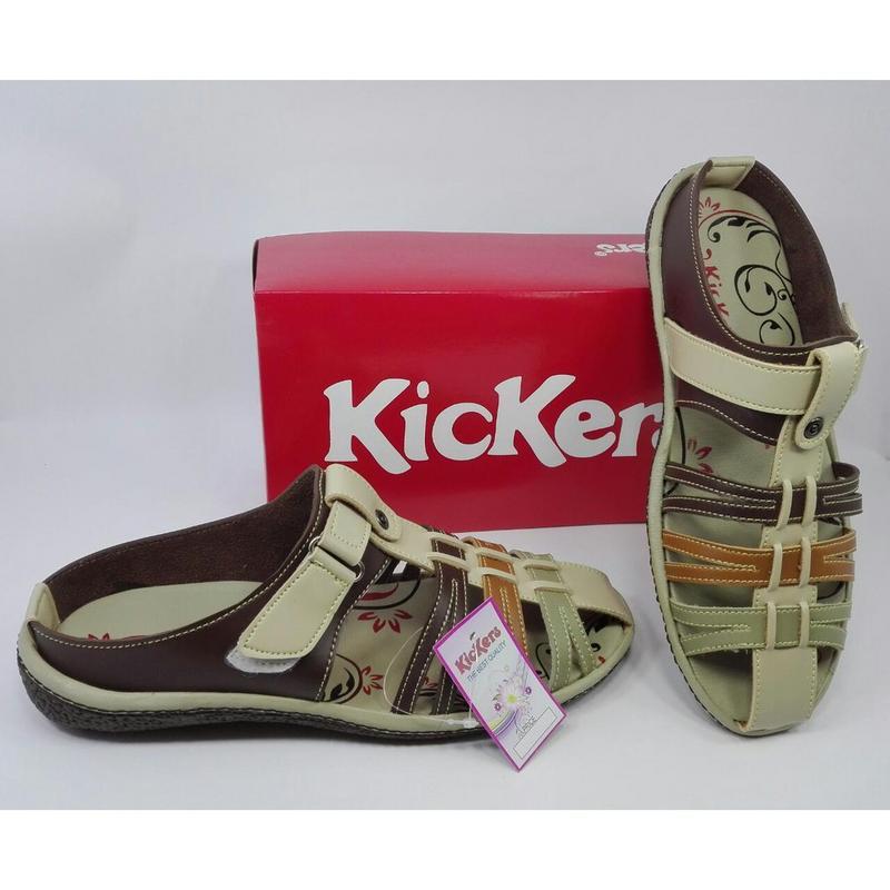 Sandal Wanita Bahan Kulit Sandal Kickers Kode MK-20 Original Murah