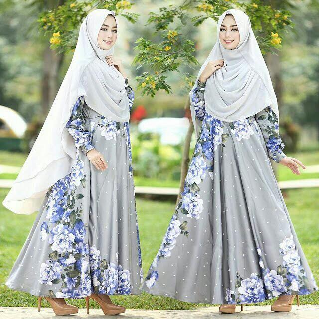 AL MAXI CANTIK BAJU MUSLIM WANITA DEWASA MURAH BUSANA MAXY DRESS MODERN KEKINIAN GROSIR TANAH ABANG TOSCA