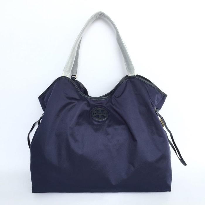 Sedang Diskon!! Tas Branded Tory Burch Nylon Slouchy Tote - Navy - ready stock