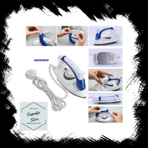 SAGADIJU Setrika Mini Uap Lipat 2 in 1